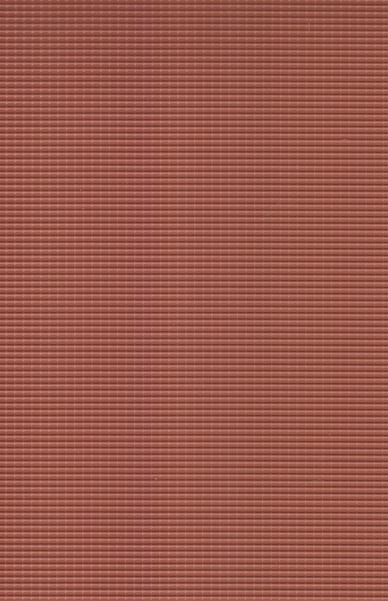 JTT Scenery Products HO 97465 Plastic Pattern Sheets, Clay Tile Roof (2)