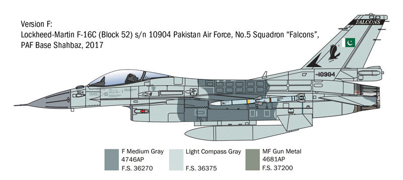 Italeri 2825 - SCALE 1 : 48 F-16C Fighting Falcon