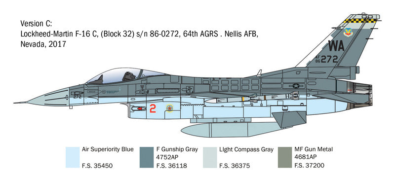 Italeri 2825 - SCALE 1 : 48 F-16C Fighting Falcon