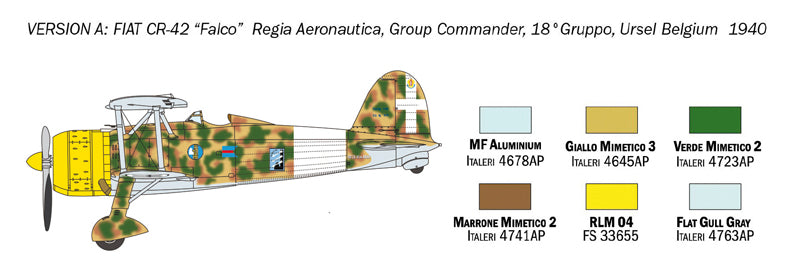 Italeri 1437 - SCALE 1 : 72 FIAT CR.42 Falco