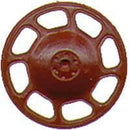 Kadee HO 2033 Universal Brake Wheels, Red Oxide (8)
