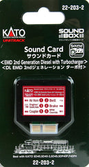 Kato HO/N 22203-2 Sound Card, EMD 2nd Generation Diesel with Turbocharger