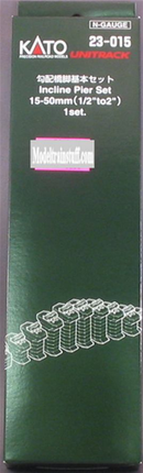 Kato N 230151 Unitrack 1/2" to 2" Incline Pier Set