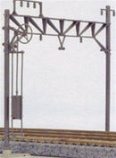 Kato N 23061 Catenary Poles for Concrete Tie Double Track (10 Poles and Bases)