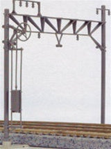 Kato N 23061 Catenary Poles for Concrete Tie Double Track (10 Poles and Bases)