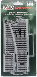 Kato HO 2852 Left Turnout with 550mm (21-5/8) Radius Curve