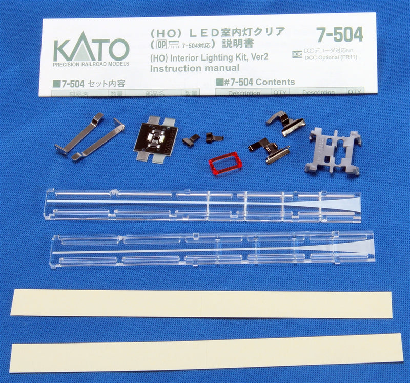 Kato HO 7504 LED Interior Lighting Kit Version 2 (DCC Friendly)