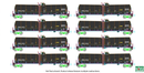 Kato N 1064802 Greenbrier Tank Car 8 Pack, Greenbrier Leasing GBRX Set