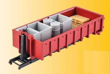 Kibri HO 15709 Roll-Off Skip Container Kit with Load