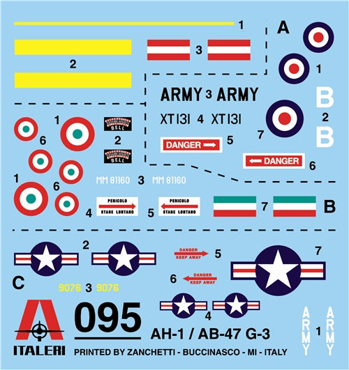 Italeri 0095 - SCALE 1 : 72 AH.1 / AB - 47