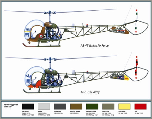 Italeri 0095 - SCALE 1 : 72 AH.1 / AB - 47