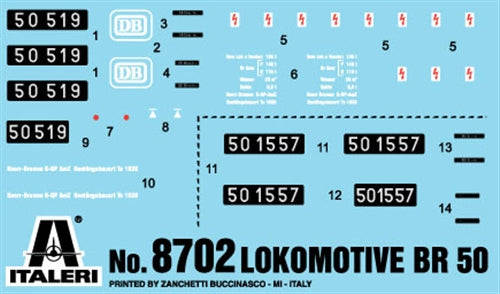 Italeri 8702 Lokomotive BR50 1:87