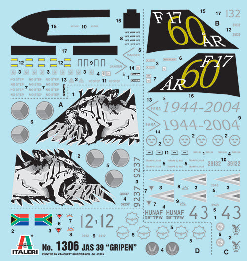 Italeri 1306 - SCALE 1 : 72 JAS 39 Gripen