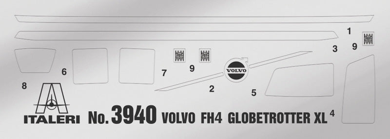 Italeri 3940 VOLVO FH4 GLOBETROTTER XL 1:24