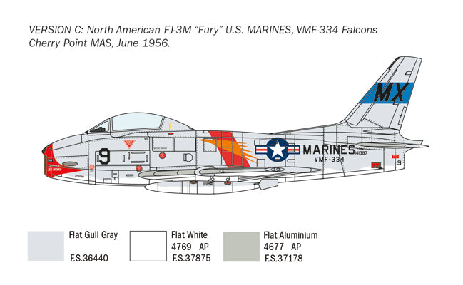 Italeri 2811 - SCALE 1 : 48 North American FJ-2/3 Fury