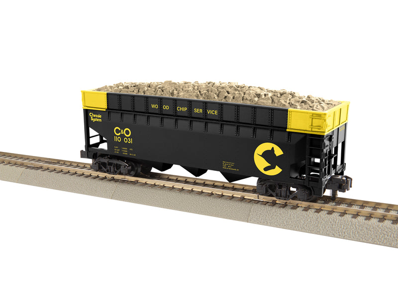 Lionel S 2219261 American Flyer Woodchip Hopper, Chessie System (C&O)