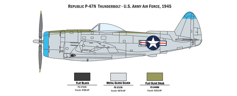 Italeri 35102 - SCALE 1 : 72 WAR THUNDER - P-47 N & P-51 D
