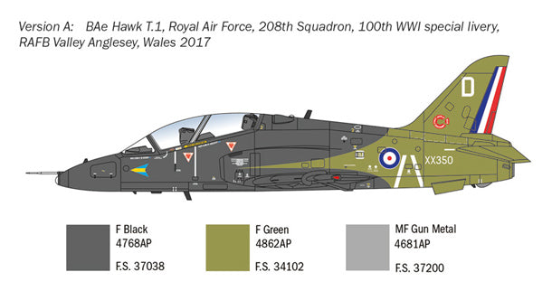 Italeri 2813 - SCALE 1 : 48 Hawk T Mk. I