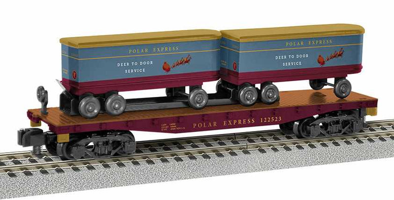 Lionel S 2319160 American Flyer TOFC Flat Car, The Polar Express