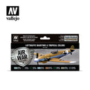 Vallejo Acrylic Paints 71164 Luftwaffe Maritime & Tropical Colors Paint Set (8-Pack)