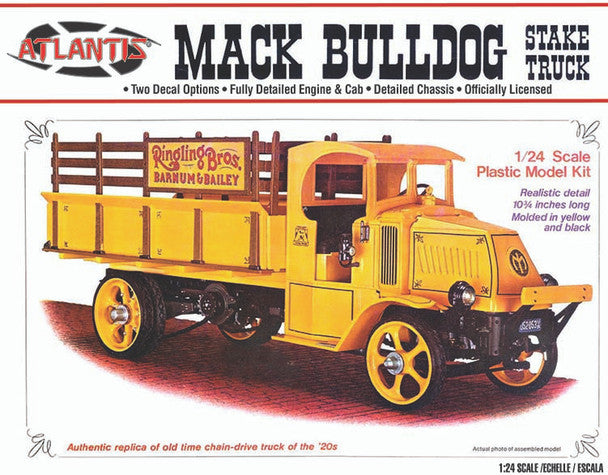 Atlantis Models M2402 MACK AC Bulldog Stake Truck 1/24 Atlantis