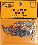 Micro Engineering HO 26-083 Code 83 Nickel Silver Rail Joiners (50)
