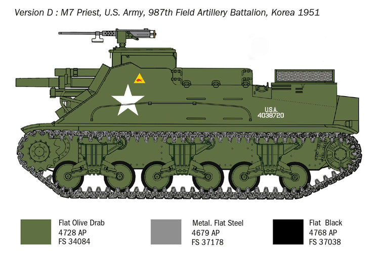 Italeri 6580 - SCALE 1 : 35 M7 Priest