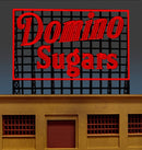 Miller Engineering O/HO 88-2401 Large Domino Sugars Billboard, Animated Neon Style Sign Kit