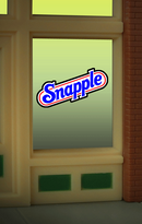 Miller Engineering HO/O 8905 Snapple Window Sign, Animated Neon Style Sign Kit