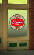Miller Engineering O/HO 8925 Schaefer Beer Window Sign, Animated Neon Style Sign Kit