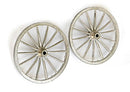 Model Shipways 4000M Cannon Wheel Set 2pc Metal 3-1/4'
