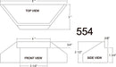 Monroe Models 554 Bridge Abutment Central Valley 2/Pack, HO Scale