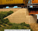 Monroe Models HO 556 Bridge Abutment, Board-Formed Concrete for Deck Girder Bridge (2)