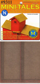 Monroe Models N 9311 Cedar Shake Shingle Sheets (2)