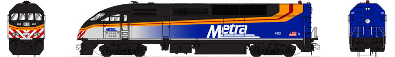 Kato 176-6124 Motive Power Industries MP36PH - Standard DC -- Metra