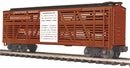 MTH O 20-94727 Premier Steel Sided Stock Cars, Pennsylvania Railroad