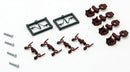 Micro-Trains N 00122300 (1300-B) True-Scale Coupler with Short Shank (2 Pair, Brown)