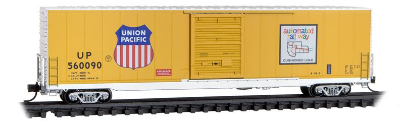 Micro-Trains 104 00 152 60' Box Car, Excess Height, Single Door, Rivet Side, Union Pacific