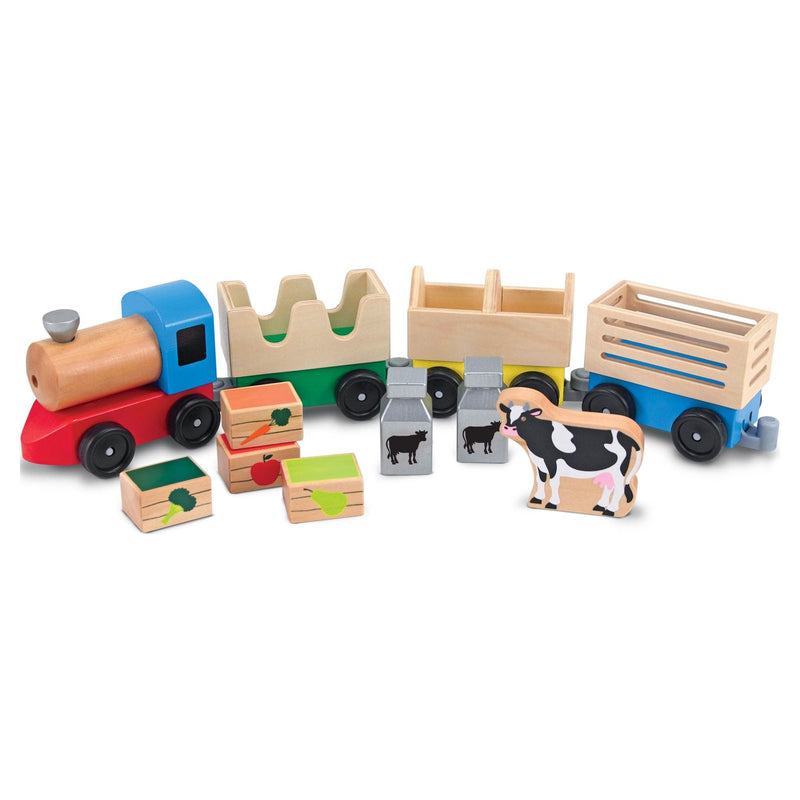Melissa & Doug 50782 Wooden Farm Train