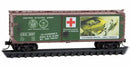 Micro-Trains N 03900271 40' Wood Reefer, War of the Worlds (Cylinder Opens, They Emerge)