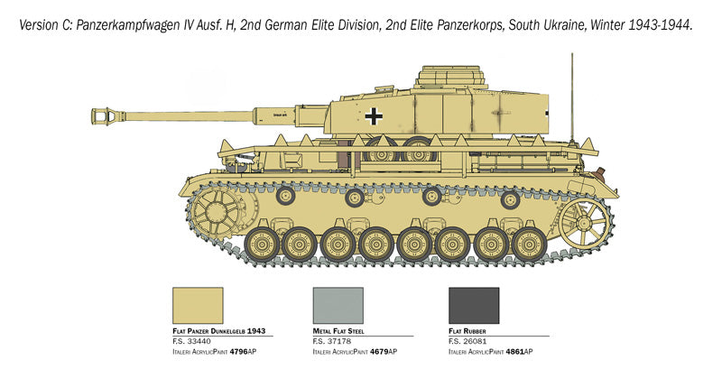 Italeri 6578 - SCALE 1 : 35 Pz. Kpfw. IV Ausf. H