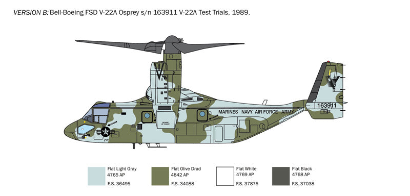 Italeri 1463 - SCALE 1 : 72 V-22A Osprey