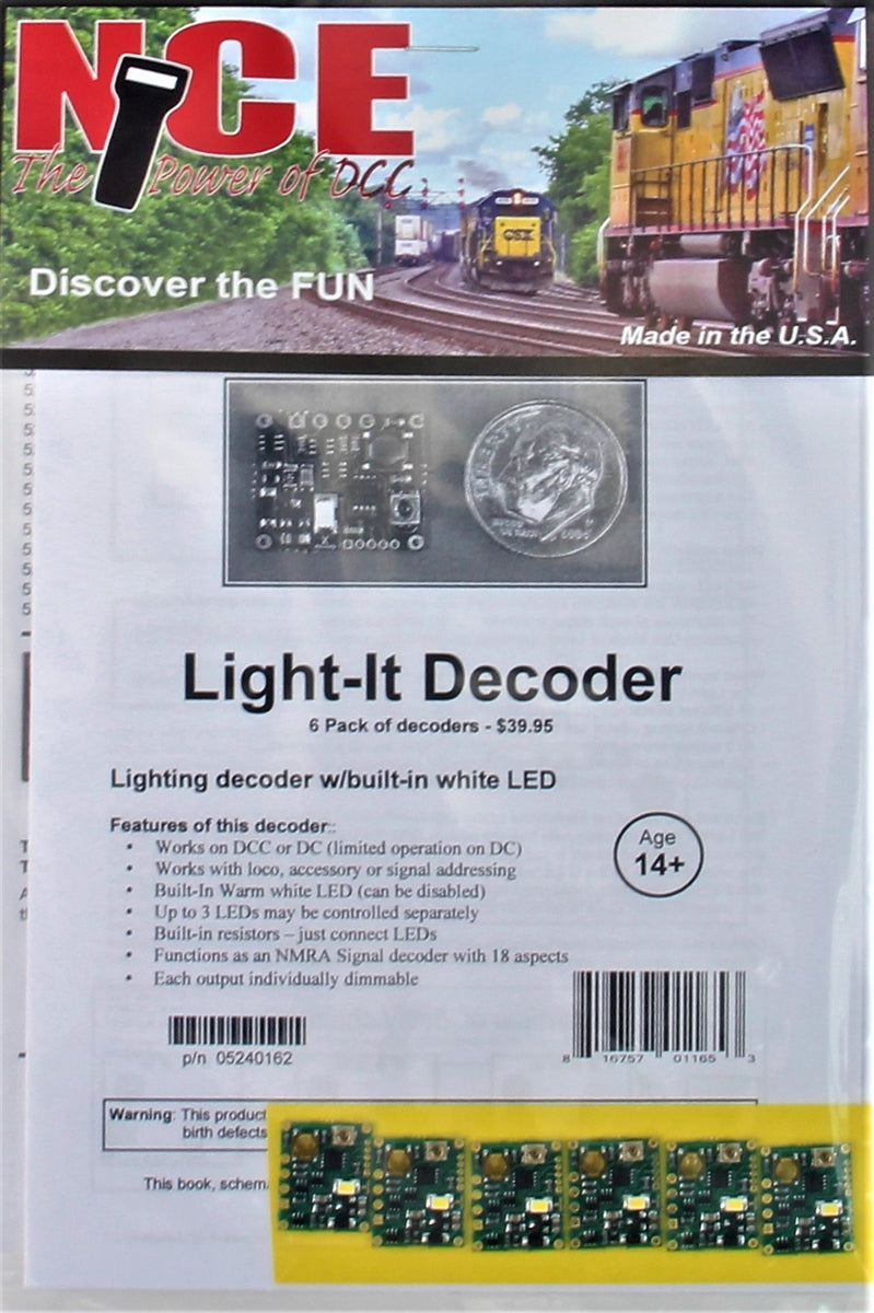 NCE 524162 Light-It Decoders with Built-In White LEDs (6)