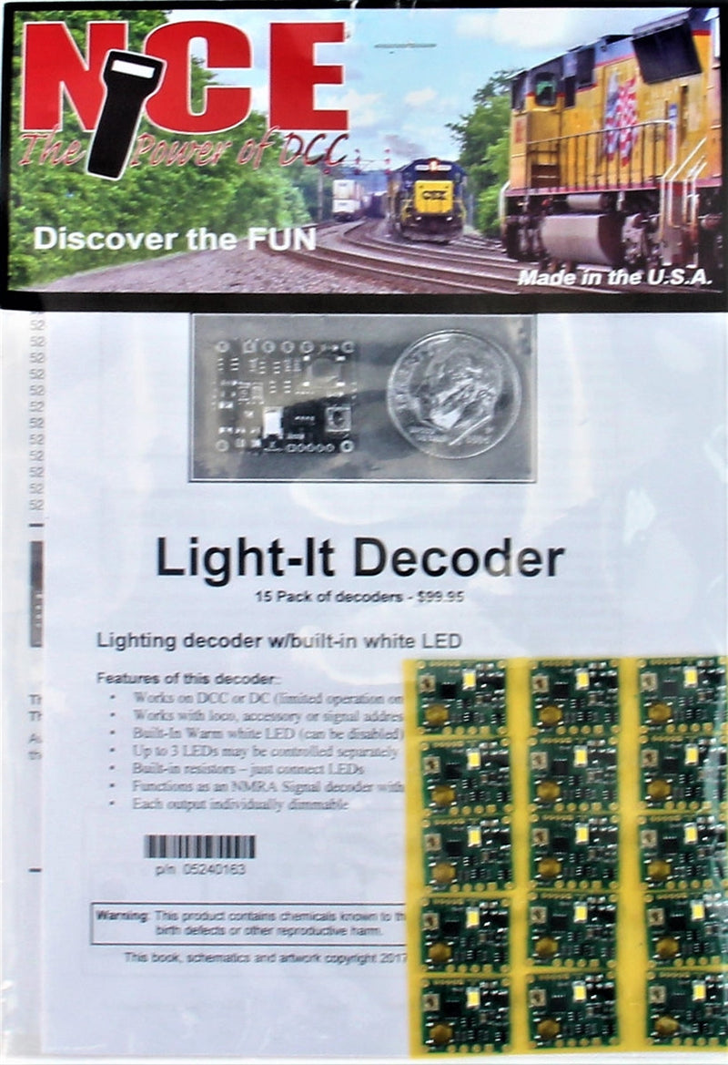 NCE 524163 Light-It Decoders with Built-In White LEDs (15)