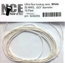 NCE 524259 Ultra-Flex Hookup Wire, White