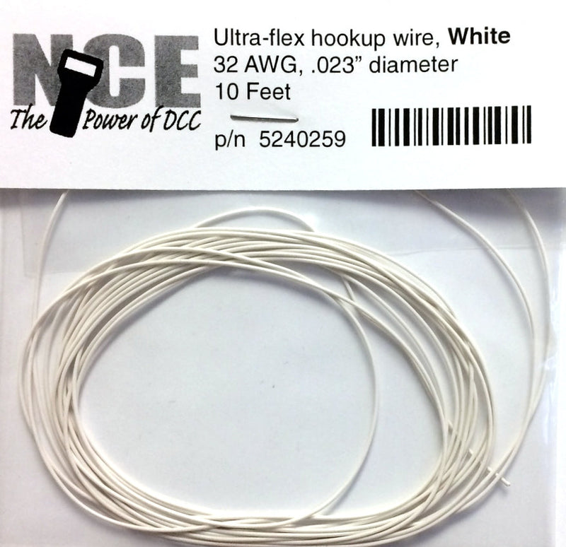 NCE 524259 Ultra-Flex Hookup Wire, White