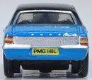 Oxford Diecast NCOR3005 1970 Ford Cortina Mark III - Assembled -- Electric Monza Blue, Black, N Scale