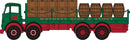 Oxford Diecast N NFG016 Foden FG Dray Flatbed Truck with Load, Watneys