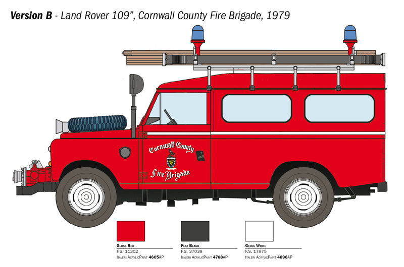 Italeri 3660 LAND ROVER FIRE TRUCK