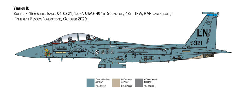 Italeri 2803 - SCALE 1 : 48 F-15E Strike Eagle